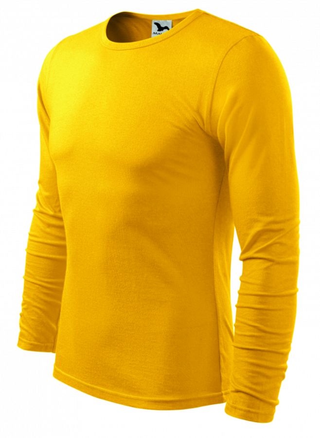 Pánské tričko dlouhý rukáv FIT-T LS 119 žlutá